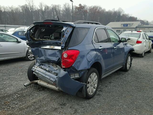 2CNALPEC3B6224120 - 2011 CHEVROLET EQUINOX LT BLUE photo 4