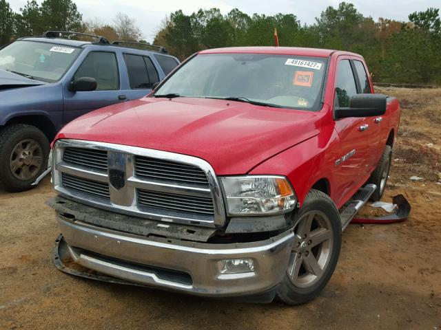 1C6RD7GT2CS161941 - 2012 DODGE RAM 1500 S RED photo 2