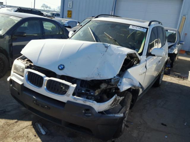 WBXPA93475WD08372 - 2005 BMW X3 3.0I WHITE photo 2