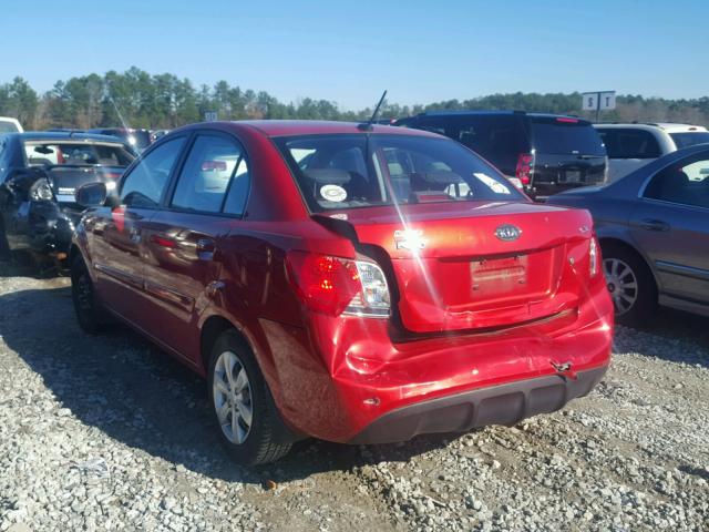 KNADH4A34B6858434 - 2011 KIA RIO BASE RED photo 3