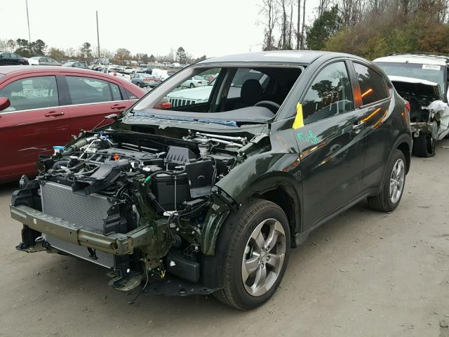 3CZRU5H54HM725810 - 2017 HONDA HR-V EX GREEN photo 2