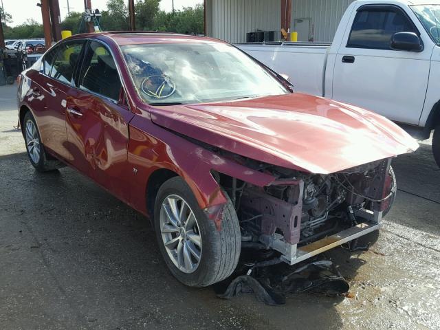 JN1BV7ARXEM702071 - 2014 INFINITI Q50 BASE RED photo 1