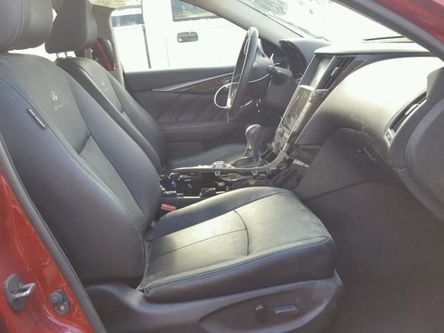 JN1BV7ARXEM702071 - 2014 INFINITI Q50 BASE Rojo foto 5