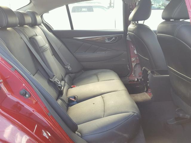 JN1BV7ARXEM702071 - 2014 INFINITI Q50 BASE Rojo foto 6
