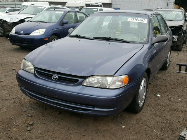 2T1BR12E8YC355528 - 2000 TOYOTA COROLLA VE BLUE photo 2