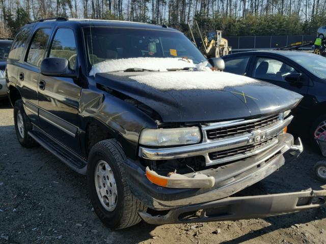 1GNEC13V05J138284 - 2005 CHEVROLET TAHOE C150 BLACK photo 1