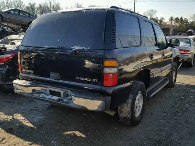 1GNEC13V05J138284 - 2005 CHEVROLET TAHOE C150 BLACK photo 4