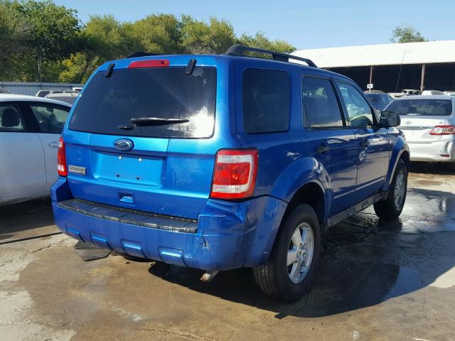 1FMCU0D75BKB66686 - 2011 FORD ESCAPE XLT BLUE photo 4