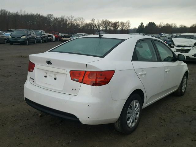 KNAFU4A29C5531580 - 2012 KIA FORTE EX WHITE photo 4