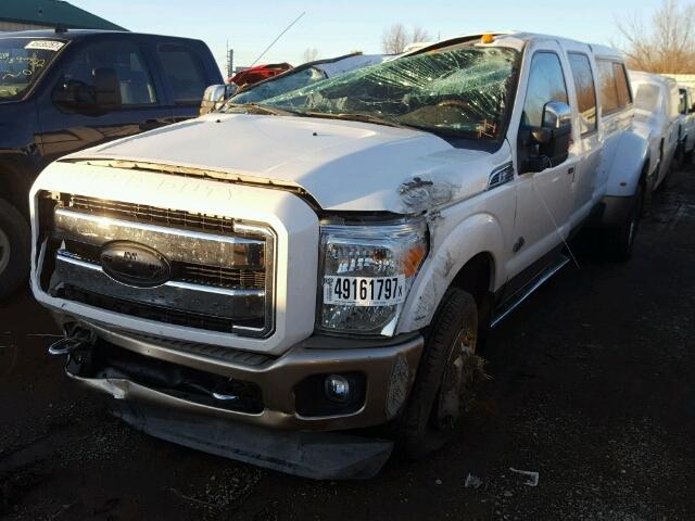 1FT8W3DTXBEB94288 - 2011 FORD F350 SUPER WHITE photo 2