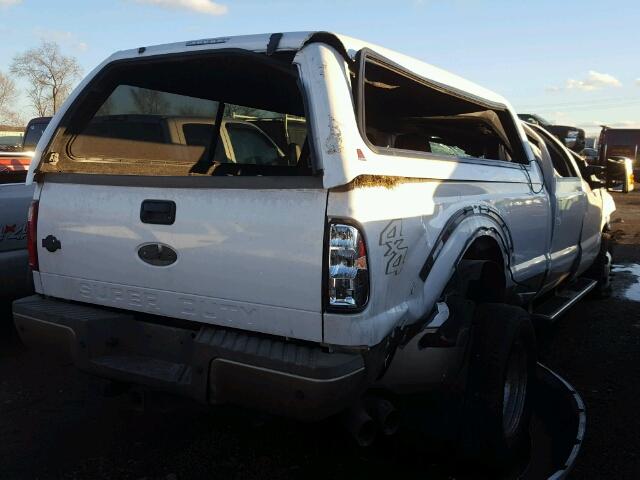 1FT8W3DTXBEB94288 - 2011 FORD F350 SUPER WHITE photo 4