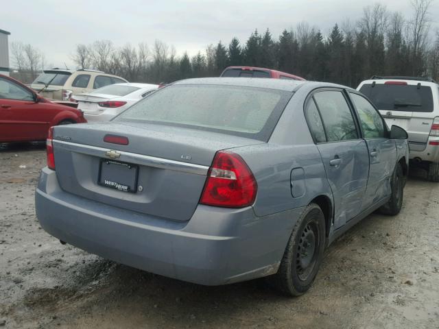 1G1ZS57F87F143125 - 2007 CHEVROLET MALIBU LS BLUE photo 4