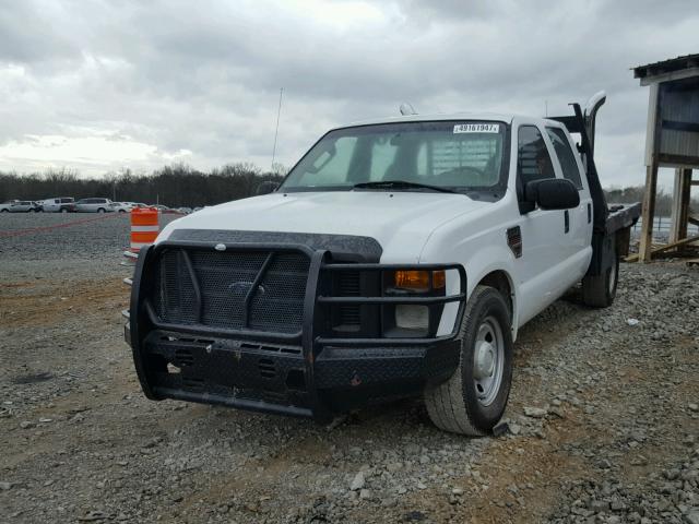 1FTSW30R58EB33553 - 2008 FORD F350 SRW S WHITE photo 2