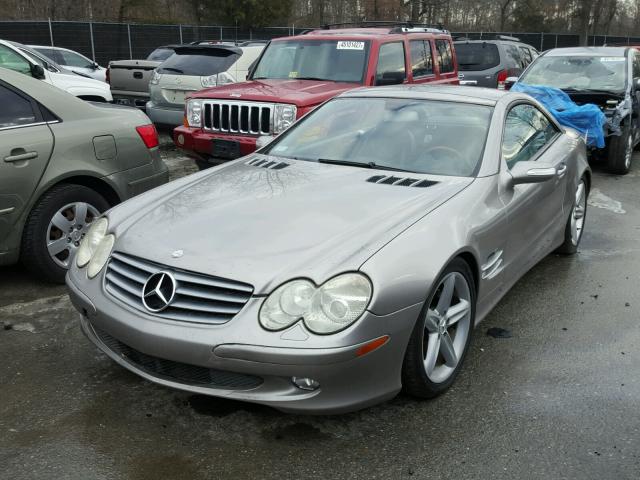 WDBSK75F86F114776 - 2006 MERCEDES-BENZ SL 500 GRAY photo 2