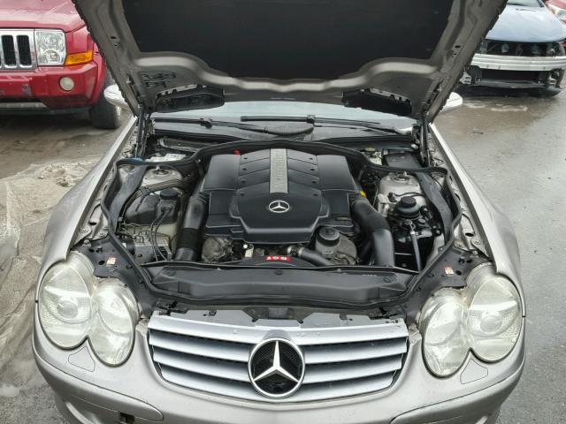 WDBSK75F86F114776 - 2006 MERCEDES-BENZ SL 500 GRAY photo 7