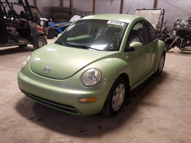 3VWBK21C53M430533 - 2003 VOLKSWAGEN NEW BEETLE მწვანე ფოტო 2