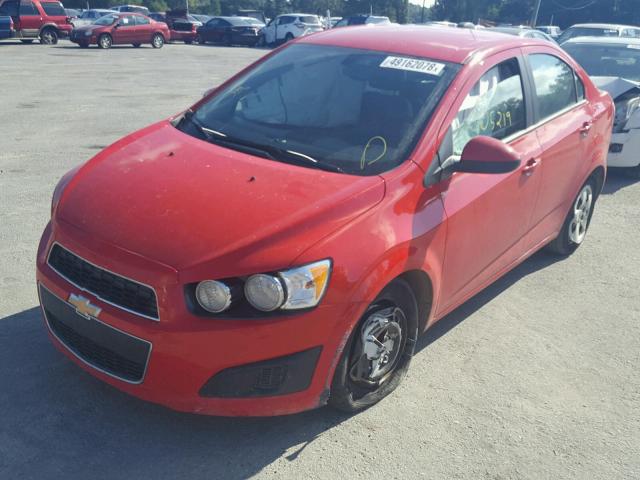 1G1JA5SH8G4176176 - 2016 CHEVROLET SONIC LS RED photo 2