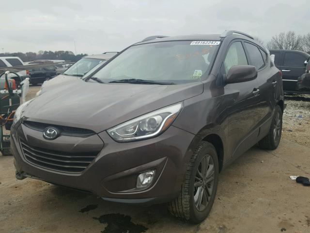 KM8JU3AG7EU862066 - 2014 HYUNDAI TUCSON GLS BROWN photo 2