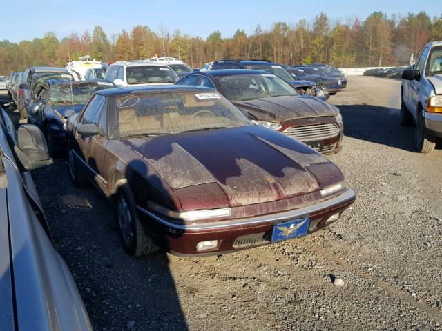 1G4EC13L3MB900163 - 1991 BUICK REATTA BURGUNDY photo 1