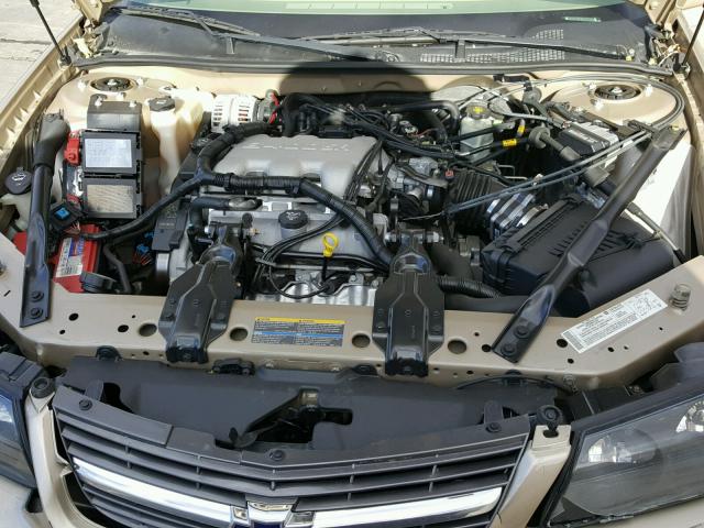 2G1WF52E249395219 - 2004 CHEVROLET IMPALA GOLD photo 7