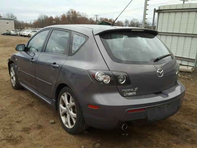 JM1BK344581794582 - 2008 MAZDA 3 HATCHBAC GRAY photo 3