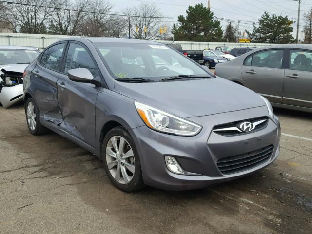 KMHCU4AE4EU595997 - 2014 HYUNDAI ACCENT GLS GRAY photo 1