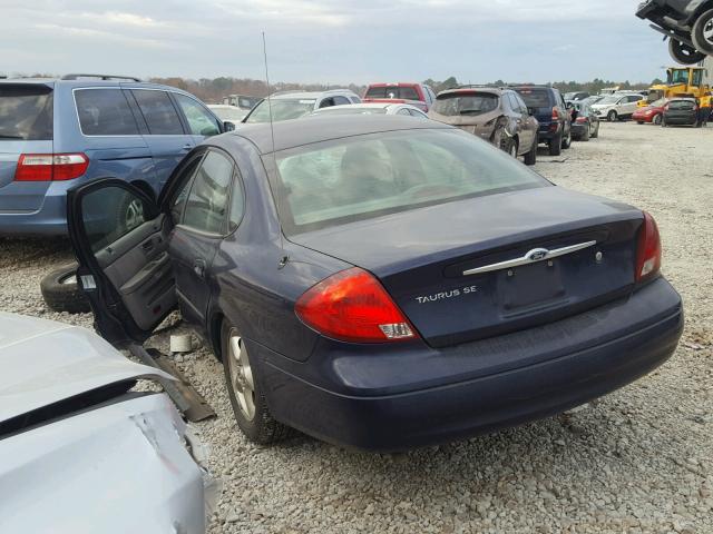 1FAFP53U8YA269845 - 2000 FORD TAURUS SE BLUE photo 3