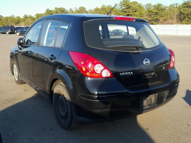 3N1BC13EX7L455127 - 2007 NISSAN VERSA S BLACK photo 3