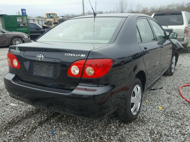 JTDBR32E560059305 - 2006 TOYOTA COROLLA CE BLACK photo 4