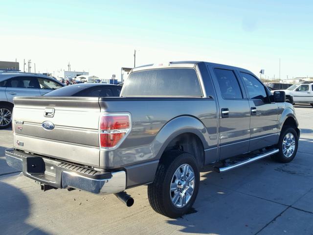 1FTFW1CT0CFB41835 - 2012 FORD F150 SUPER CHARCOAL photo 4