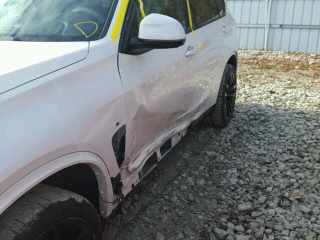 5UXKS4C37H0N15524 - 2017 BMW X5 XDRIVE3 WHITE photo 9