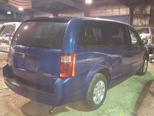 2D4RN4DE2AR443329 - 2010 DODGE GRAND CARA BLUE photo 4