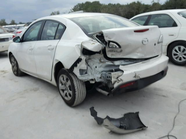 JM1BL1UF6B1421660 - 2011 MAZDA 3 I WHITE photo 3