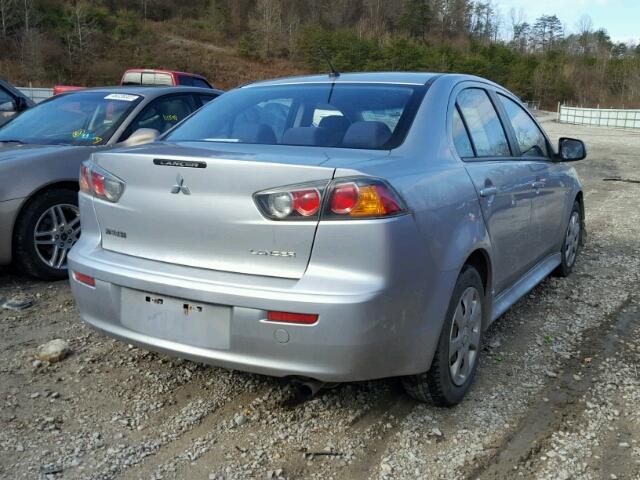 JA32U2FU7DU023386 - 2013 MITSUBISHI LANCER ES/ SILVER photo 4