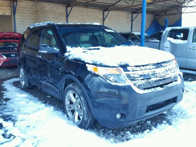 1FM5K8F89DGC53418 - 2013 FORD EXPLORER L BLACK photo 1