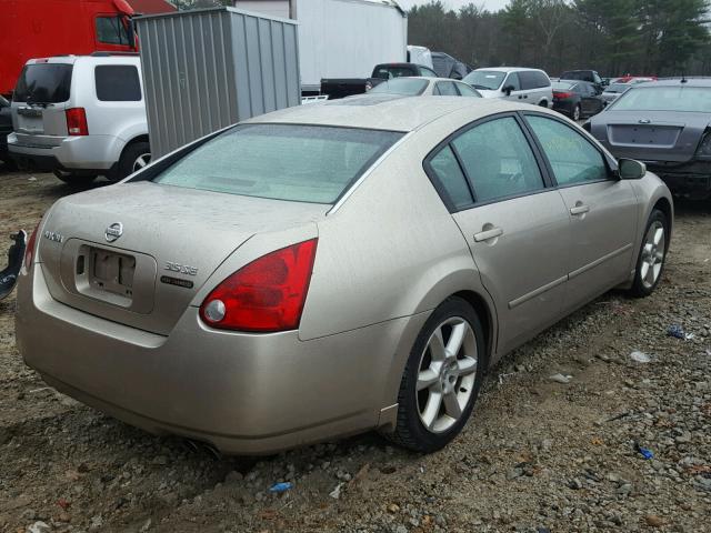 1N4BA41E54C925276 - 2004 NISSAN MAXIMA SE BEIGE photo 4