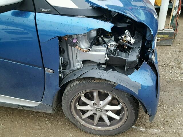 WMEEK31X09K253884 - 2009 SMART FORTWO PAS 蓝色 照片 9