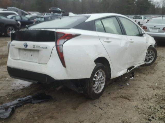 JTDKBRFU8G3012875 - 2016 TOYOTA PRIUS WHITE photo 4