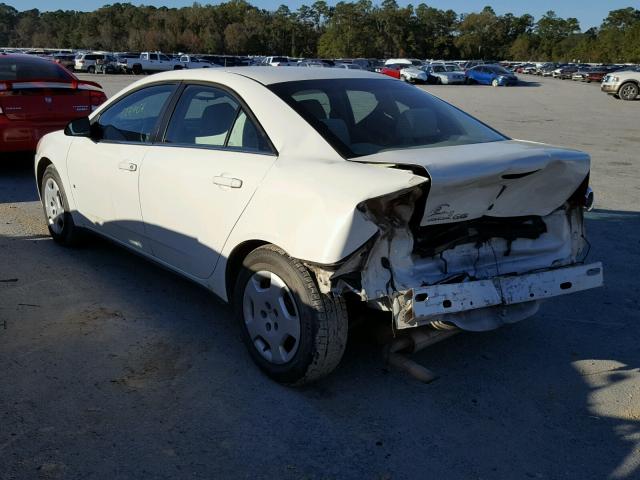 1G2ZF57BX84141063 - 2008 PONTIAC G6 VALUE L WHITE photo 3