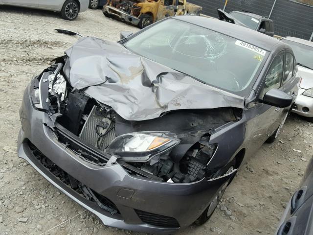 3N1AB7AP6GY294994 - 2016 NISSAN SENTRA S GRAY photo 2