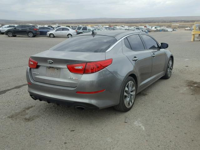 5XXGR4A69EG304822 - 2014 KIA OPTIMA SX GRAY photo 4