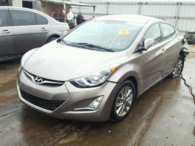 5NPDH4AE0FH613629 - 2015 HYUNDAI ELANTRA SE BEIGE photo 2