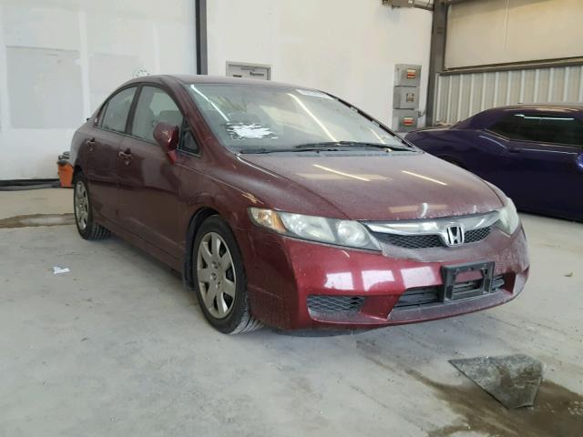 19XFA1F5XAE012830 - 2010 HONDA CIVIC LX RED photo 1