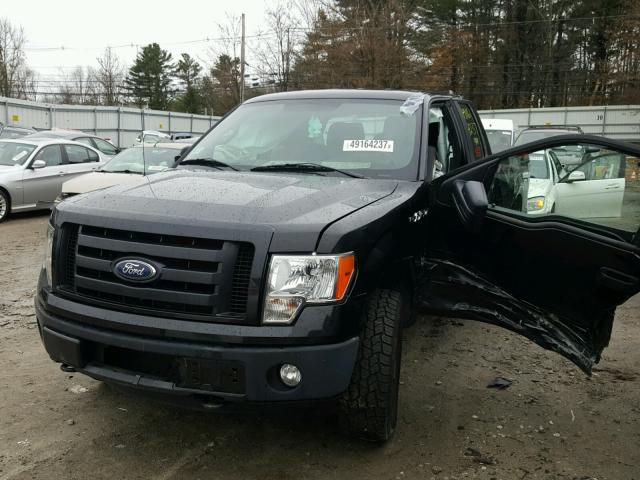 1FTFX1EF0CFA23806 - 2012 FORD F150 SUPER BLACK photo 2