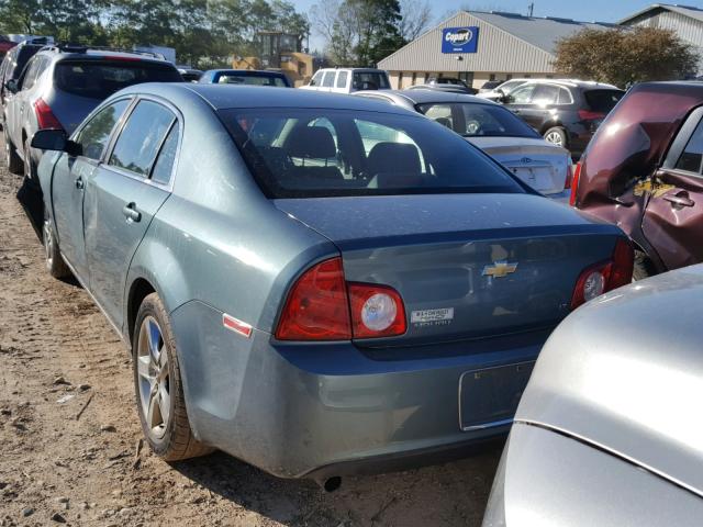 1G1ZH57B99F160997 - 2009 CHEVROLET MALIBU 1LT TURQUOISE photo 3