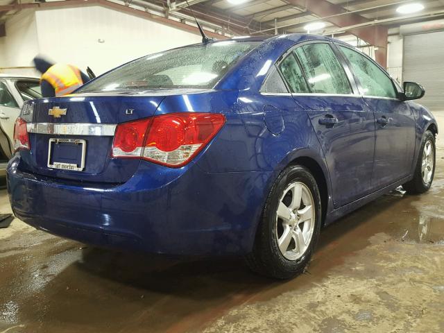 1G1PF5SC3C7131249 - 2012 CHEVROLET CRUZE LT BLUE photo 4