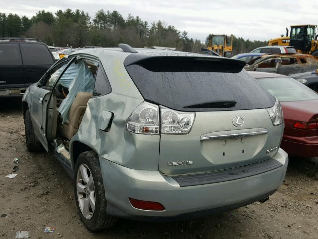 2T2HK31U08C076914 - 2008 LEXUS RX 350 GREEN photo 3