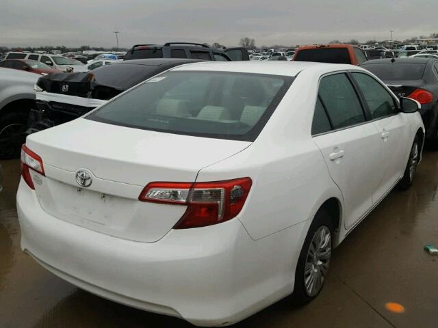 4T4BF1FK0ER413284 - 2014 TOYOTA CAMRY L WHITE photo 4