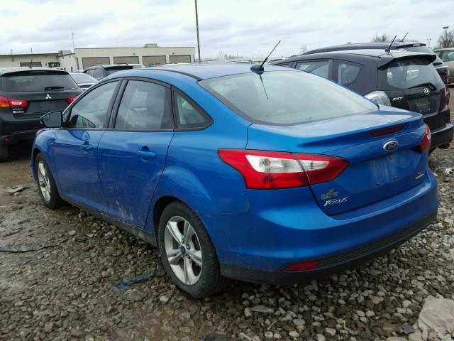 1FADP3F26EL361526 - 2014 FORD FOCUS SE BLUE photo 3