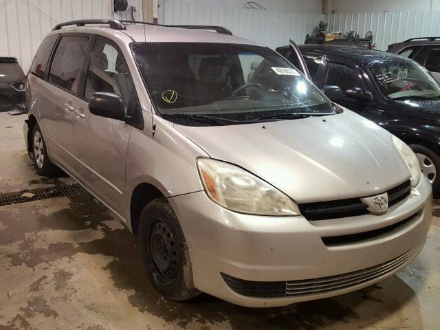 5TDZA23C14S164902 - 2004 TOYOTA SIENNA CE SILVER photo 1